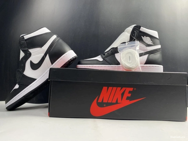 One Kick Black 1 (2014) White Air Retro 555088-010 Jordan 0725